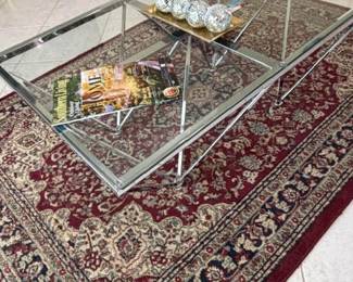 Dale Glass and Metal Coffee Table