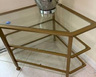 Dale Glass Corner Table