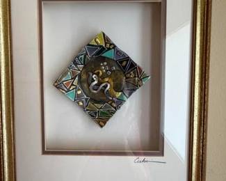 Dale Framed jeweled art