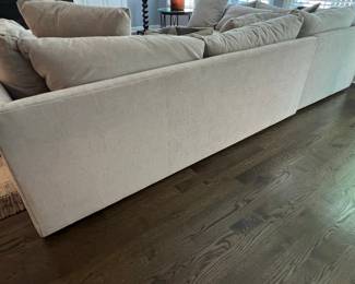 Arhaus Bench Crafted Upholstery Sectional Sofa (28"H x 45"W x 86"L / 28"H x 45"W x 131"L)