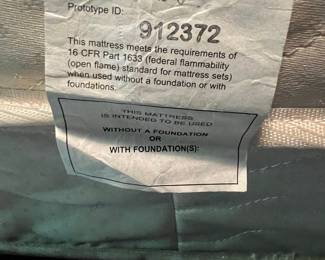 Outlook International "Model 120" Mattress and Full Bed Frame