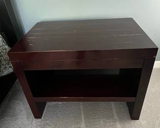 Nightstand with Drawer and Pull-Out Shelf from Merchandise Mart (2)