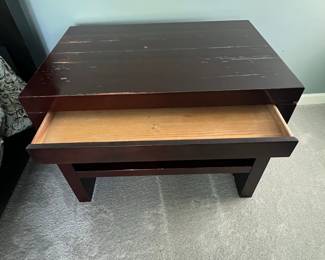 Nightstand with Drawer and Pull-Out Shelf from Merchandise Mart (2)