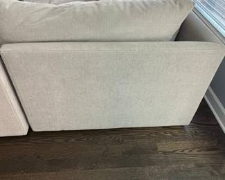 Arhaus Bench Crafted Upholstery Sectional Sofa (28"H x 45"W x 86"L / 28"H x 45"W x 131"L)