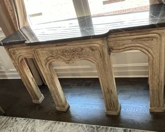 French Louis XV Style Fireplace Mantel (35" H x 20" D x 63.5" W)