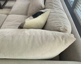 Arhaus Bench Crafted Upholstery Sectional Sofa (28"H x 45"W x 86"L / 28"H x 45"W x 131"L)