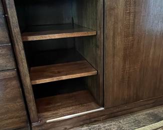 Hooker Media Console with Sliding Doors (30"H x 24" D x 60" W)