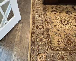 Oushak Style Hand-Knotted Wool Area Rug (96" x 120")