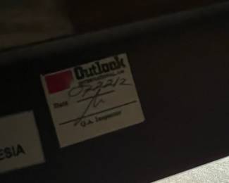 Outlook International "Model 120" Mattress and Full Bed Frame