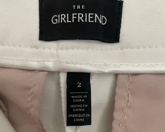 The Girlfriend Women's White Cropped Pants
