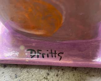 D. Fritts Ceramic Figural Vase