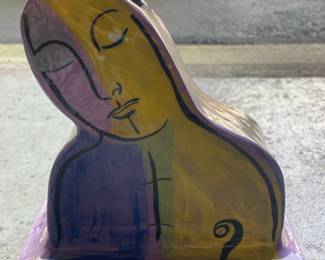 D. Fritts Ceramic Figural Vase
