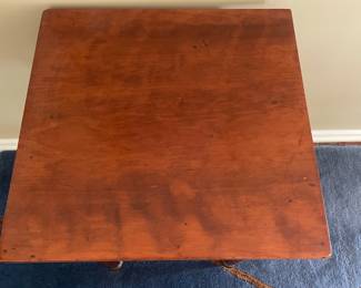 Sheraton Walnut Side Table with Drawer