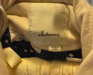 Elevenses Color-Blocked Wool Blend Coat