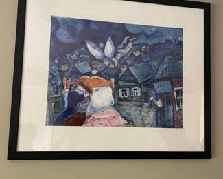 Marc Chagall "The Lovers" Lithograph