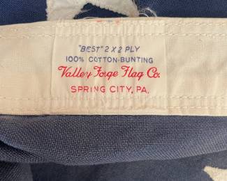 Vintage 48 Star Valley Forge Flag Co. Cotton Bunting American Flag