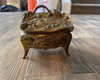 Art Nouveau Jennings Brothers Jewelry Casket