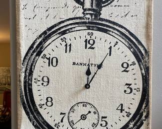 Pocket Watch Graphic Canvas Wall Art