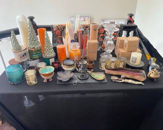 Assorted Candles & Candle Holders, and Incense & Incense Holders