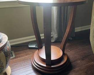 Vintage Art Deco Style Pedestal Side Table
