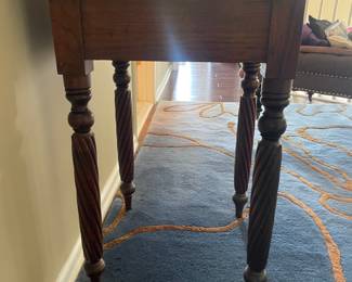 Sheraton Walnut Side Table with Drawer