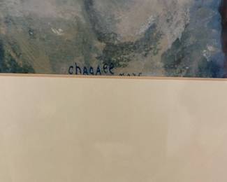 Marc Chagall "The Lovers" Lithograph