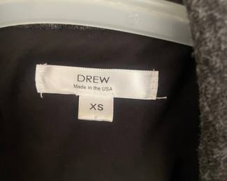 DREW "Made in the USA" Charcoal Heathered Knit Trench Coat