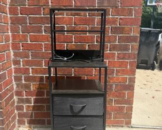 tall nightstand with charging station