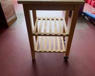 rolling kitchen trolley solid wood