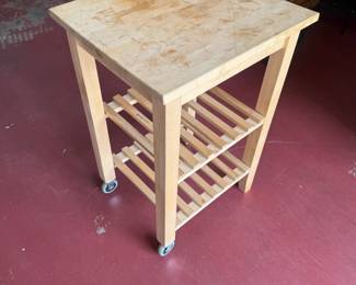 rolling kitchen trolley solid wood