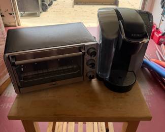 toaster oven and Keurig