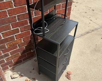 tall nightstand with charging station