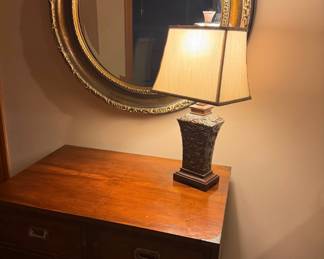 Grand ornate framed statement mirror