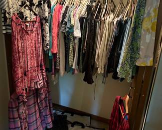 Ladies short @ long sleeve shirts sz “L”;, slacks Sz12/large; jeans