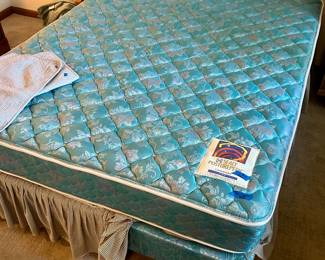 Sealy Posturepedic Mattress & Box Spring $75; bed frame $25
