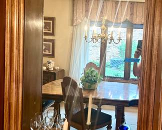 Wood framed Mirror 36”w x 52”h $75