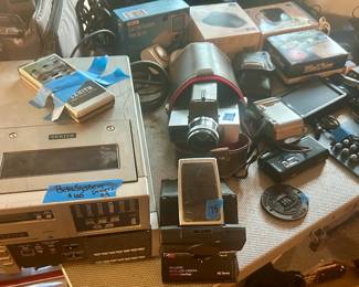 Vntg Zenith Beta Video system player/recorder w/ remote $100; polaroid Sx70 Sonar OneStep Land Camera $75; Kodak XL55 Movie Camera w/ Leather case $25