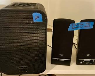 Wireless computer speaker $20; wireless speakers set $15