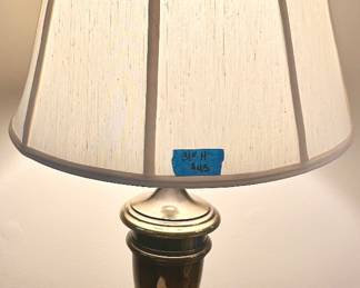 Brass vintage table lamp 31”h $45