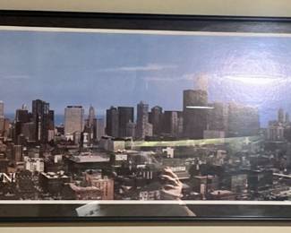 Chicago skyline framed & matted $35