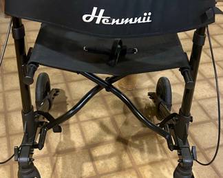 Henmnii All Terrain Rollator Walker w/ Fold up seat $45