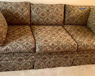 87x 35x 17” floor to seat Custom made Sofa Couch $400