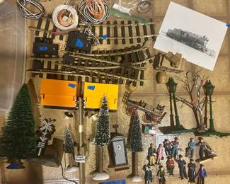 People & accessories $5ea larger connecting tracks $10ea “G” Scale