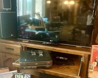 Lg flat screen Tv; Zenith VCR