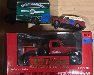 Collector metal Steinway & sons metal truck $25; Truevalue Metal Truck NIB $30