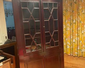 Antique corner curio.