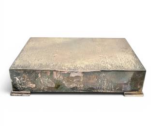 Sterling Silver Commemorative Trinket Box 678g