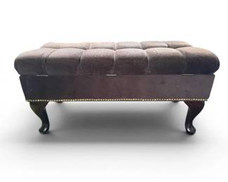 Tufted Ottoman Piano Bench w Storage
