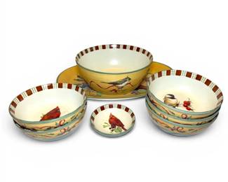 Lenox Winter Greetings Everyday Serving Dish Set by Catherine McClung