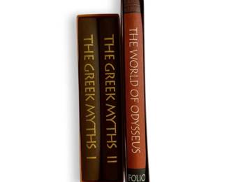 The Folio Society Hardback Books  The Greek Myths I and II  The World of Odysseus